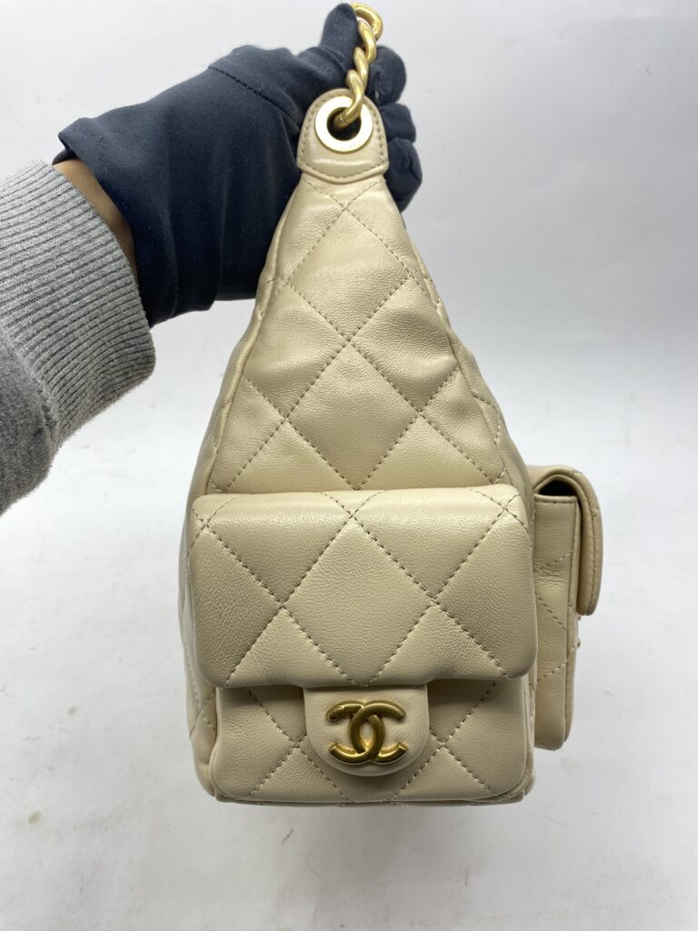 Hobo Maxi Lambskin Beige