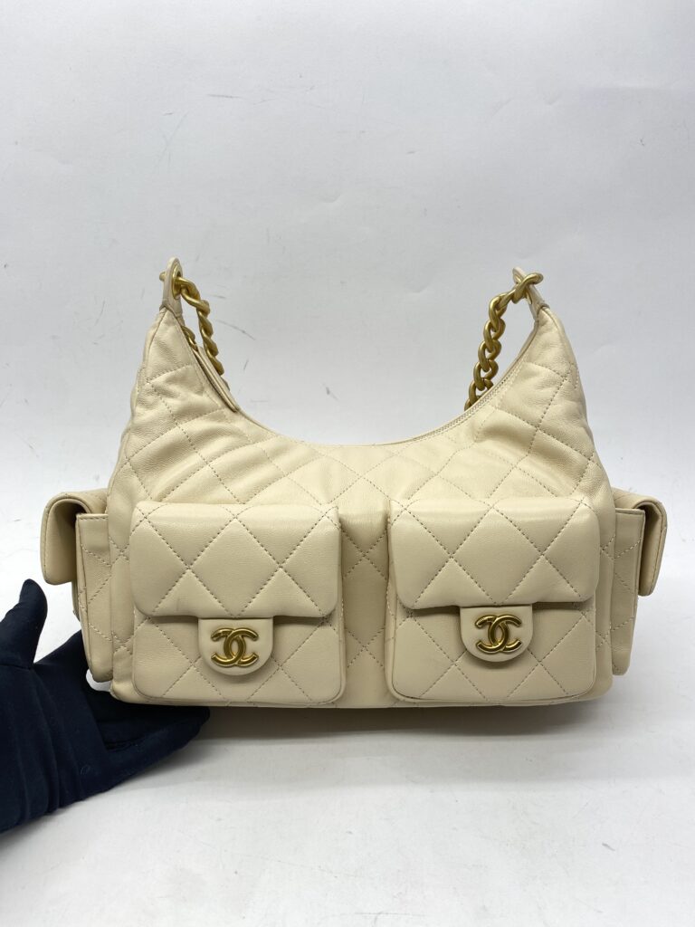 Hobo Maxi Lambskin Beige