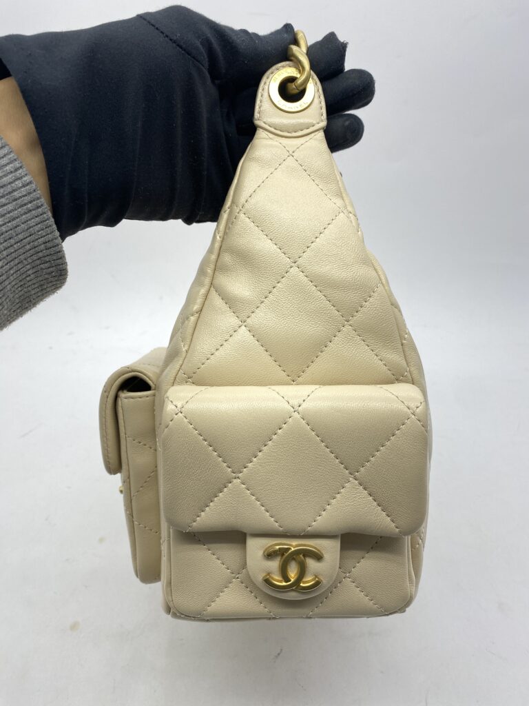 Hobo Maxi Lambskin Beige