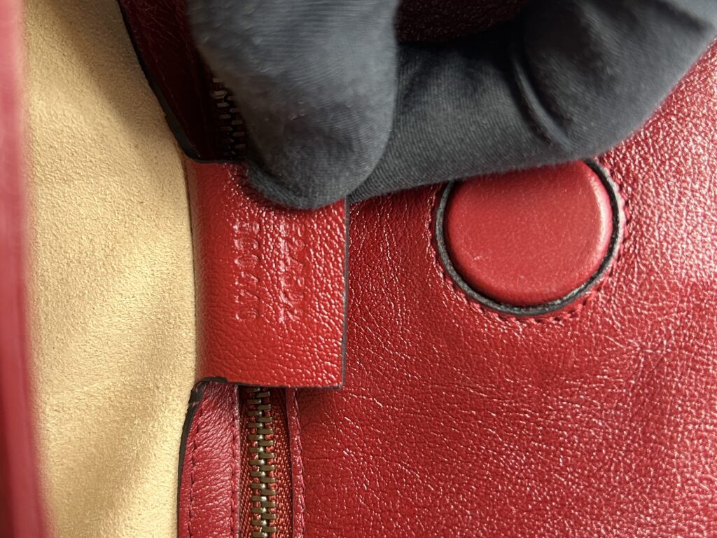 Marmont Slim Shoulder Leather Black Red