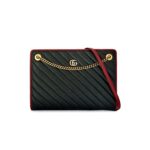 Marmont Slim Shoulder Leather Black Red