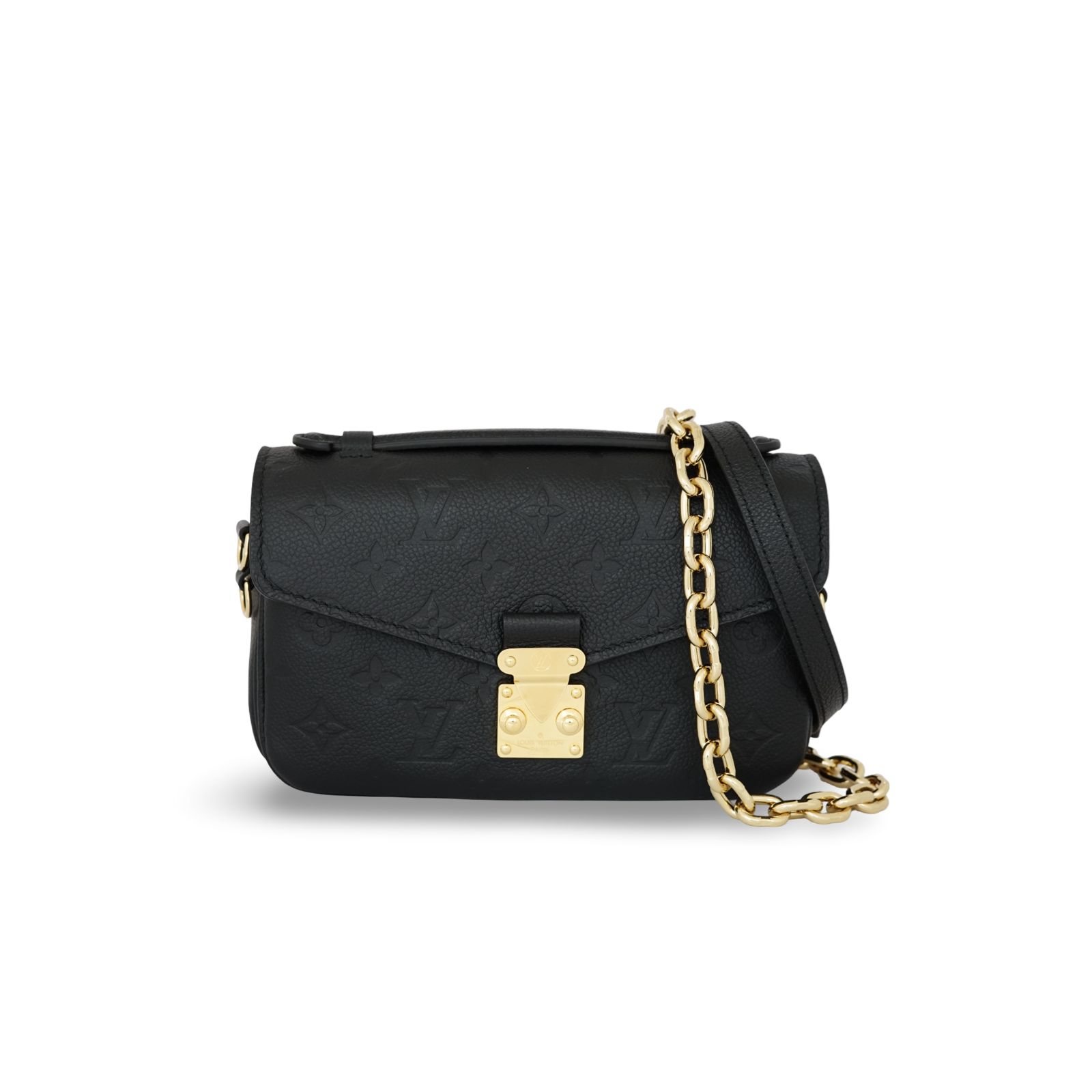 Metis East West Monogram Empreinte Noir