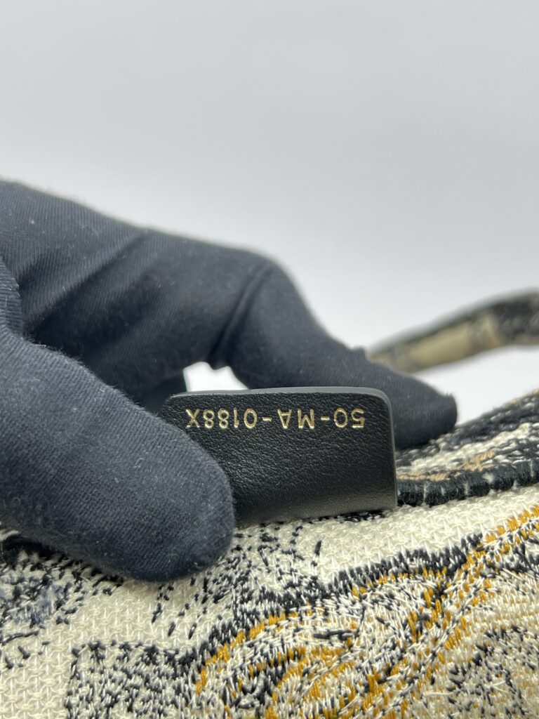 Book Tote Large Embroidery Toile De Jouy Multicolor