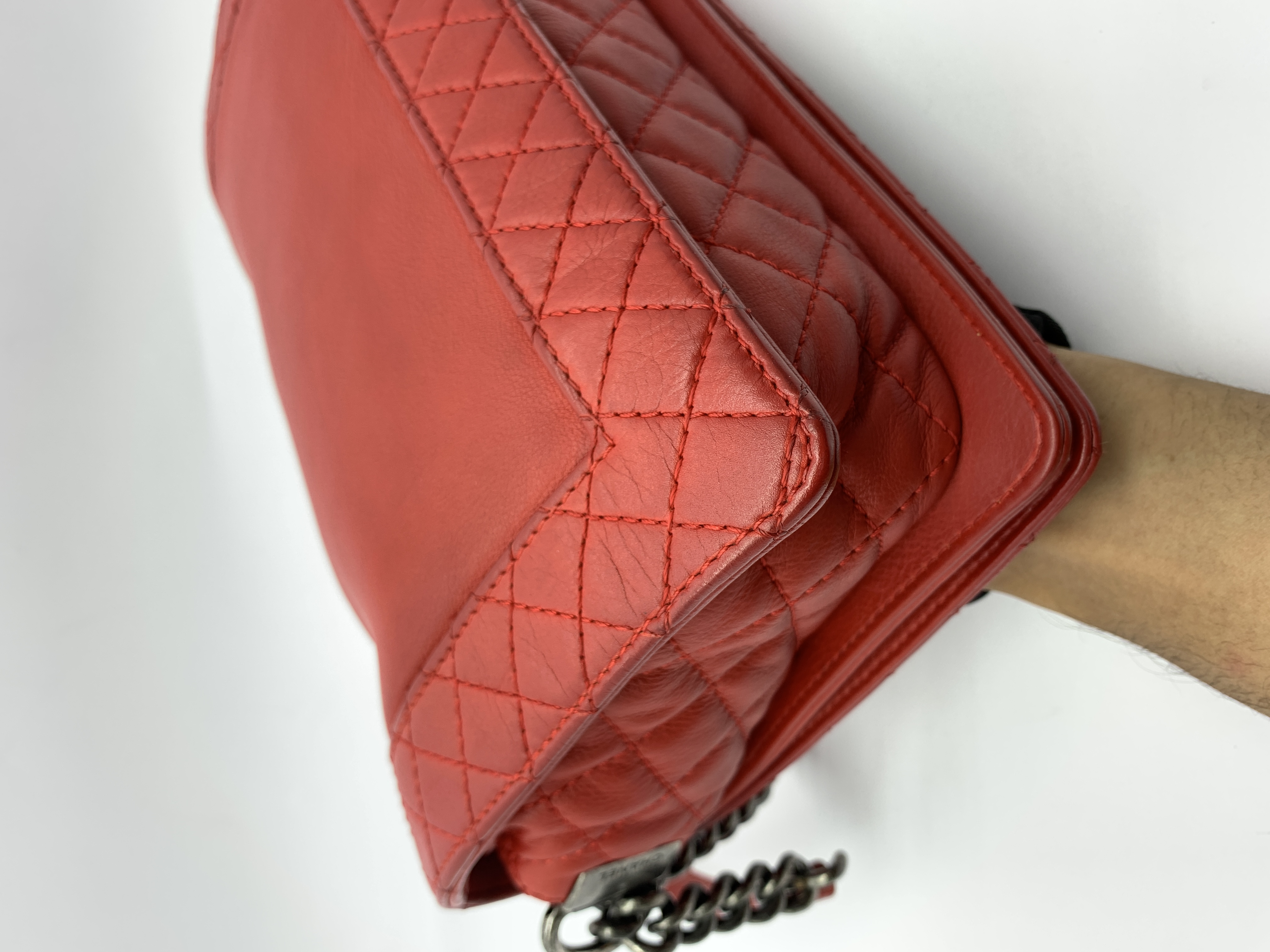 Boy 28 Reverso Calf Red