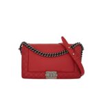 Boy 28 Reverso Calf Red