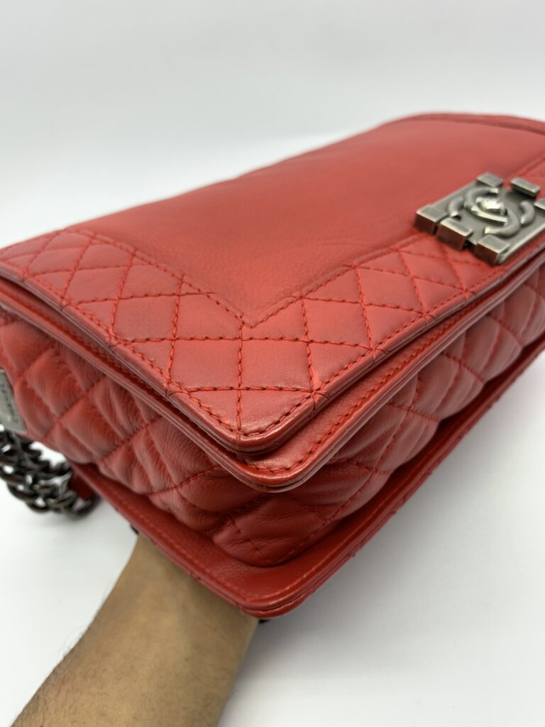 Boy 28 Reverso Calf Red