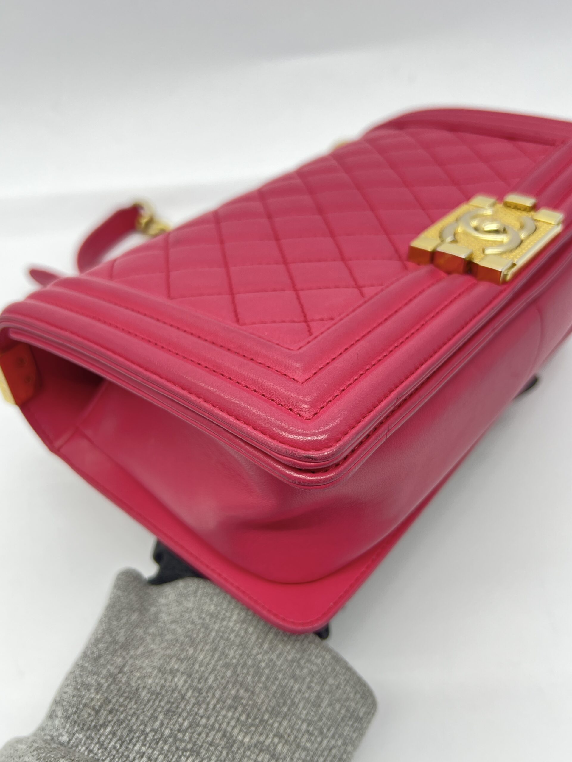 Boy 25 Lambskin Fuschia