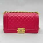 Boy 25 Lambskin Fuschia