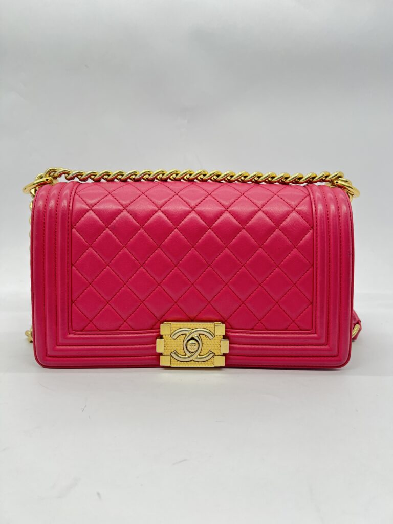 Boy 25 Lambskin Fuschia