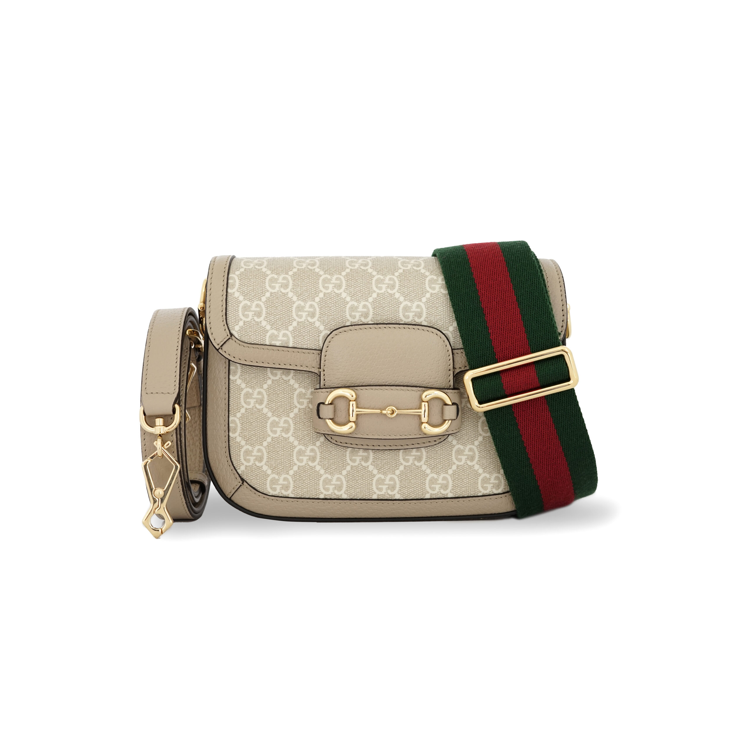 Horsebit 1955 Mini GG Supreme Beige And White