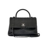 Coco Handle Large Python Black