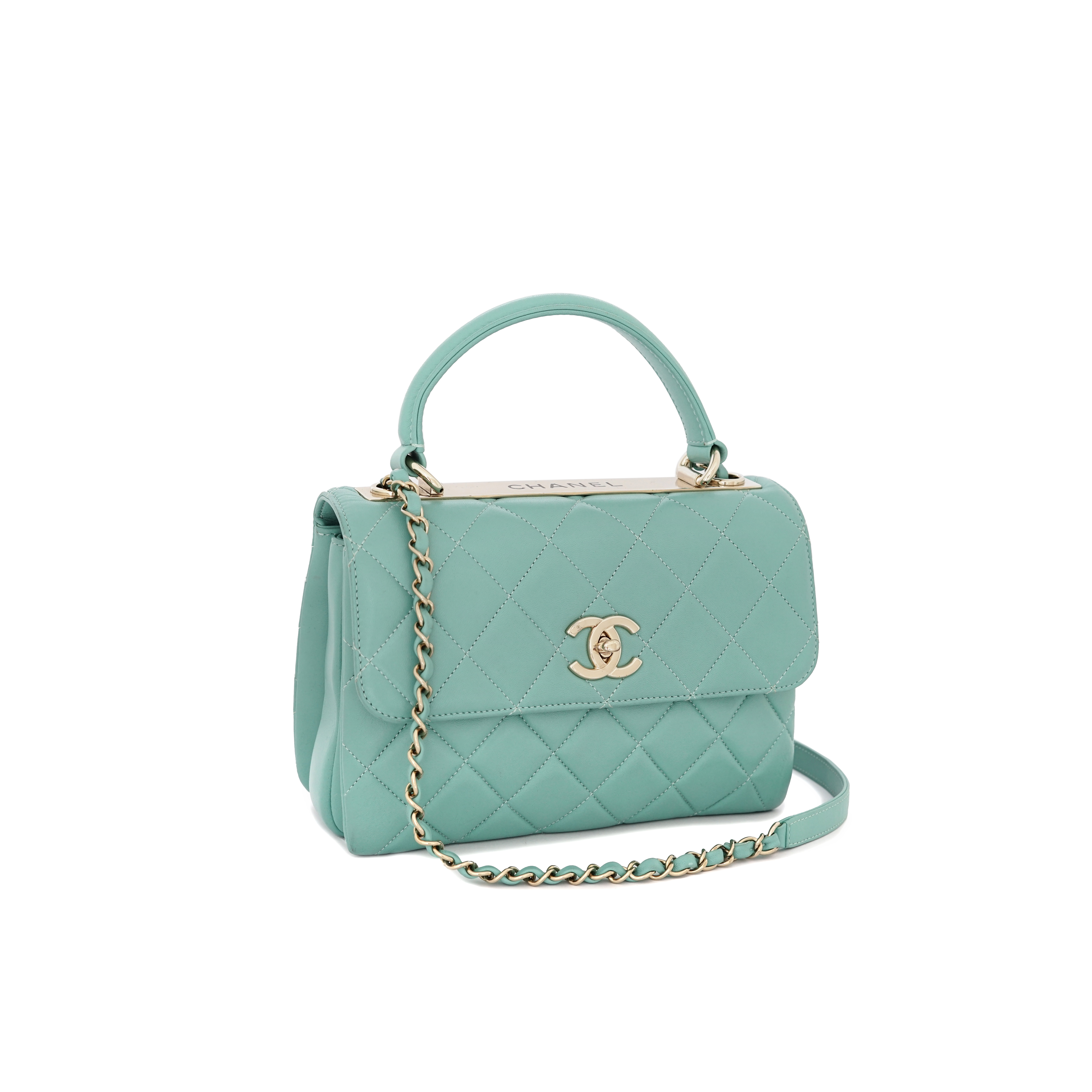 Trendy CC Lambskin Green