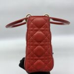 Lady Dior Small Lambskin Red