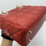 Lady Dior Small Lambskin Red