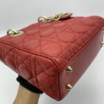 Lady Dior Small Lambskin Red