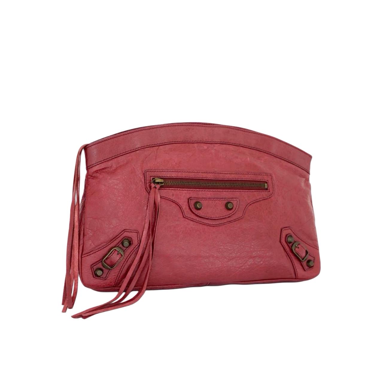 Clutch Rose Agneau