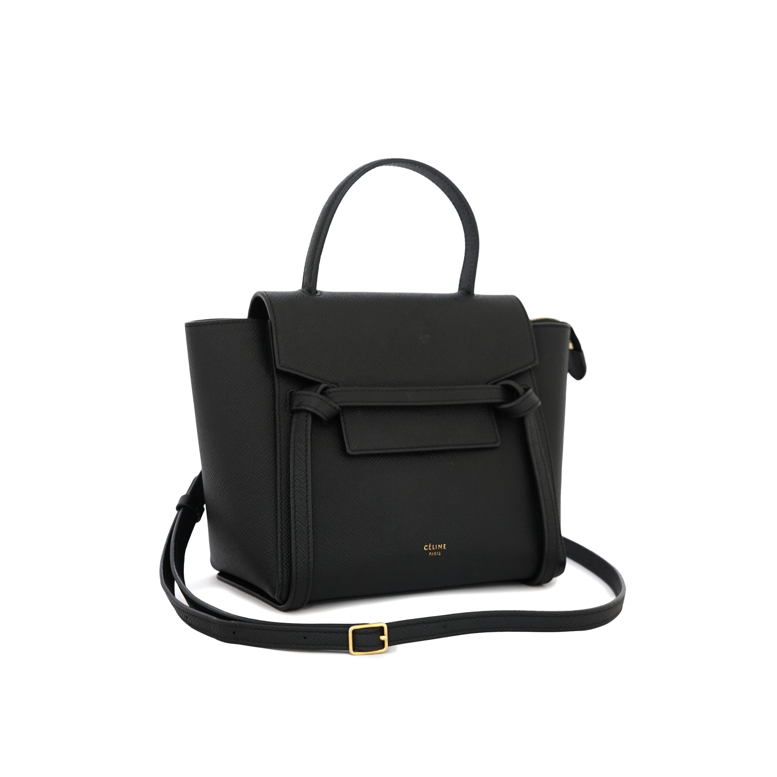 Nano Belt Bag Grained Calfskin black