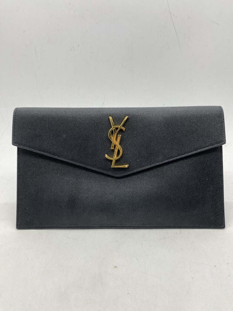 Uptown Clutch Grain Black
