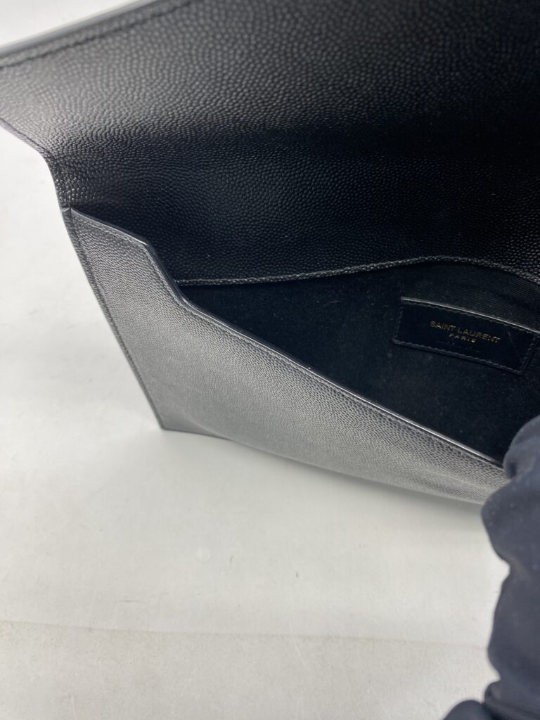 Uptown Clutch Grain Black