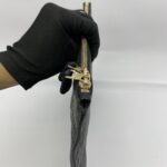 Zip Clutch Black Agneau GHW