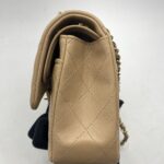 Small Classic Double Flap Lambskin Beige