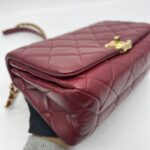Color Match Flap Burgundy