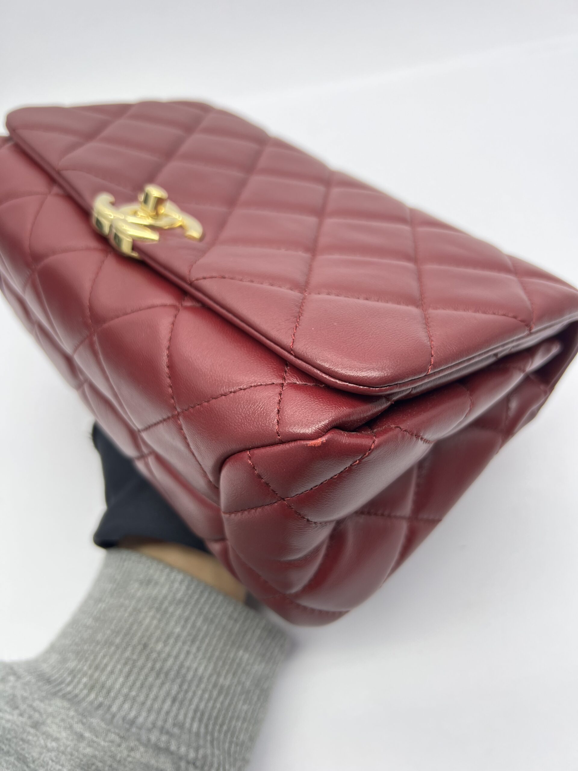 Color Match Flap Burgundy
