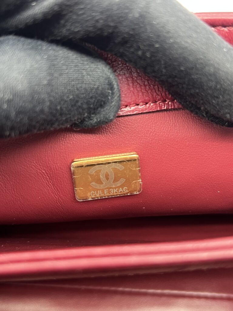 Color Match Flap Burgundy