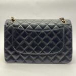 Classic Jumbo D-Flap Lambskin Black