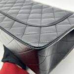 Classic Jumbo D-Flap Lambskin Black
