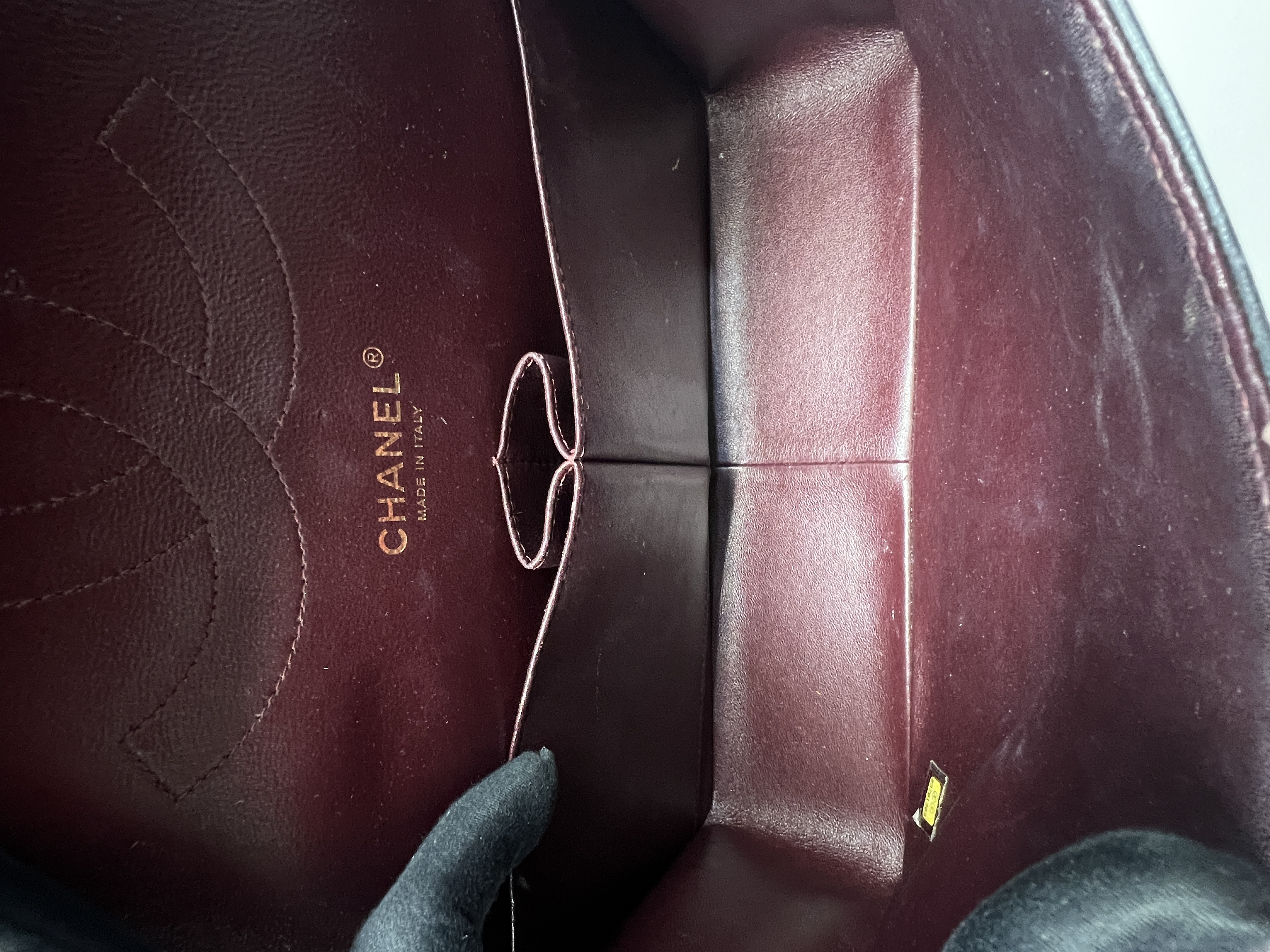 Classic Jumbo D-Flap Lambskin Black