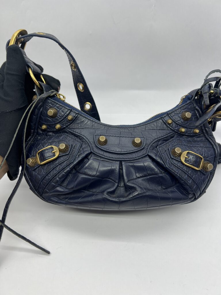 LE Cagole XS Croco Navy