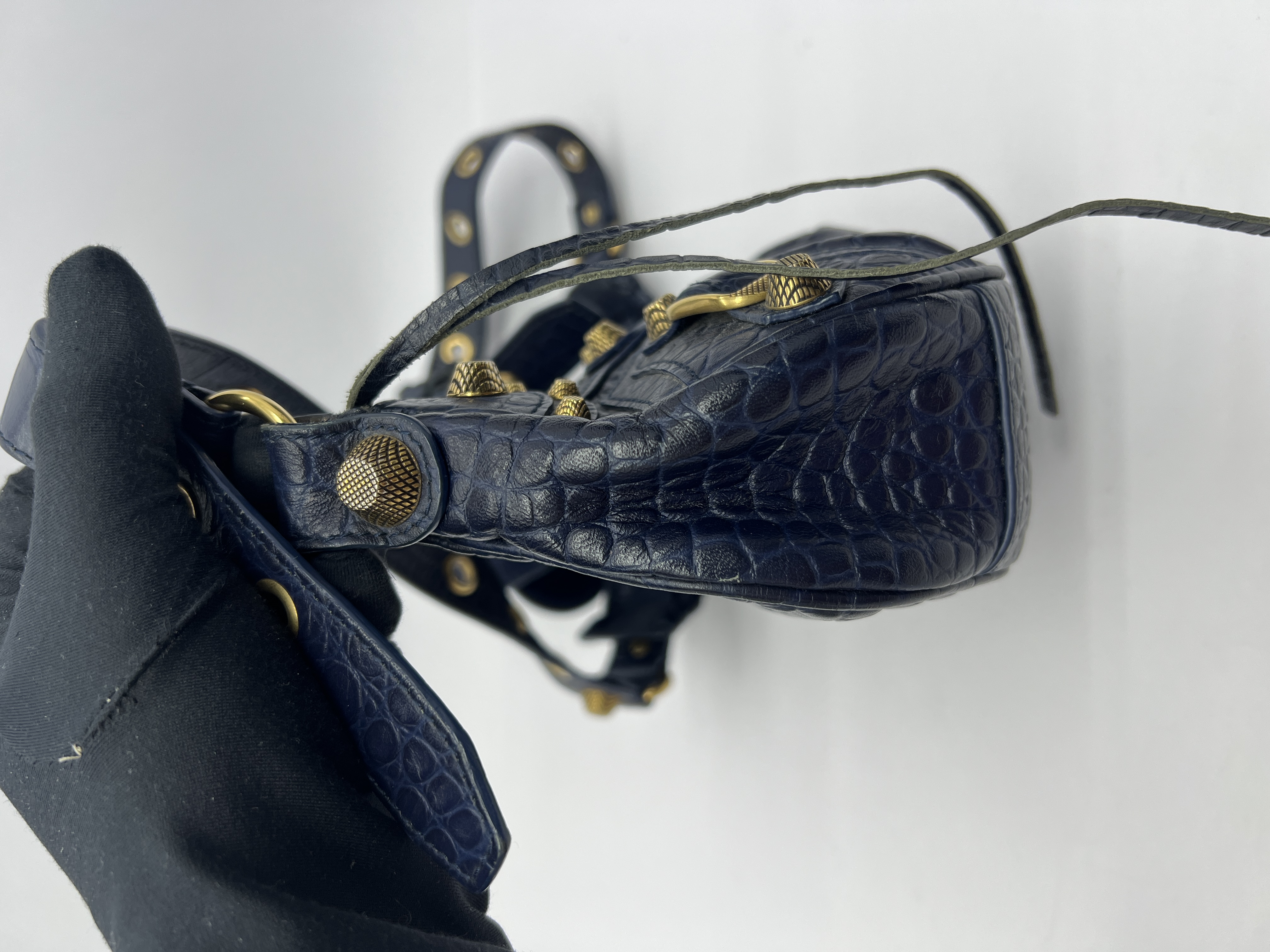 LE Cagole XS Croco Navy