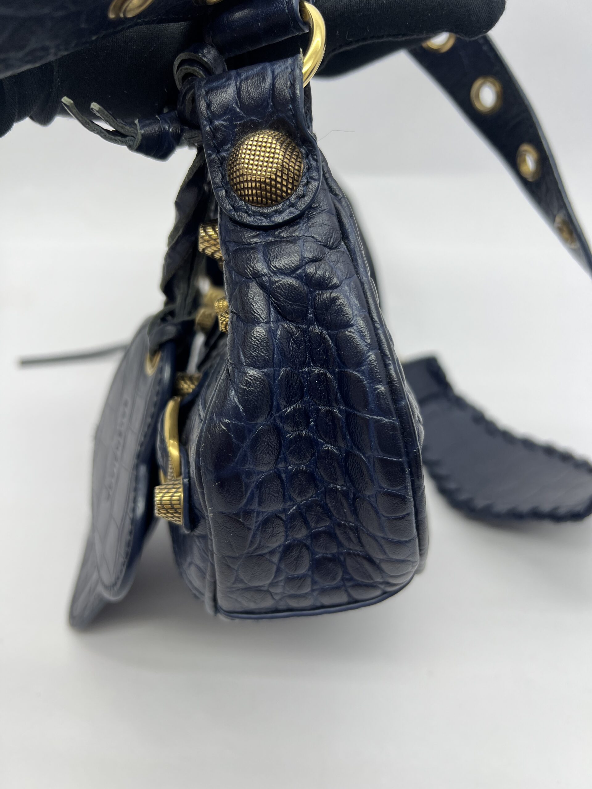 LE Cagole XS Croco Navy