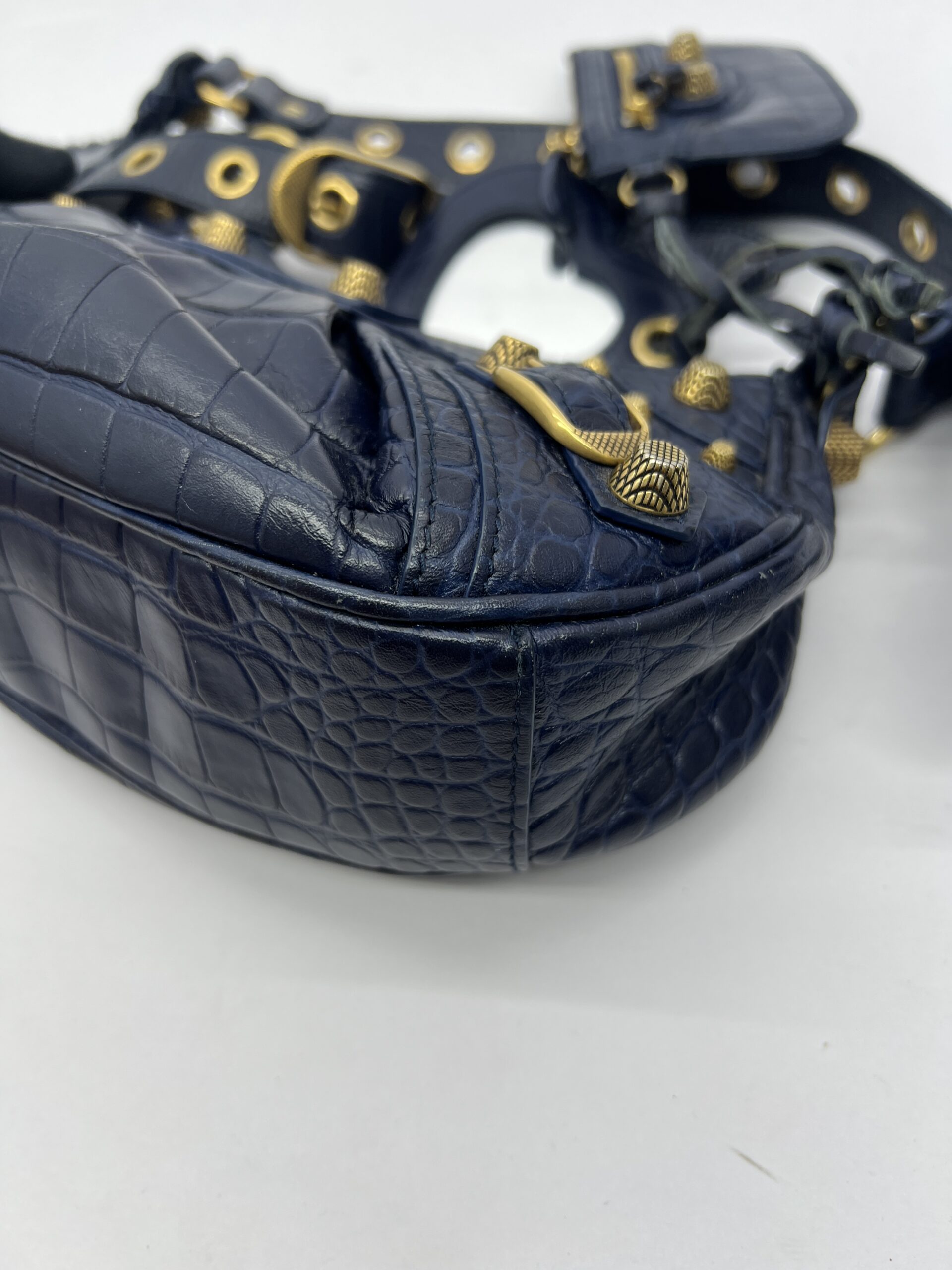 LE Cagole XS Croco Navy