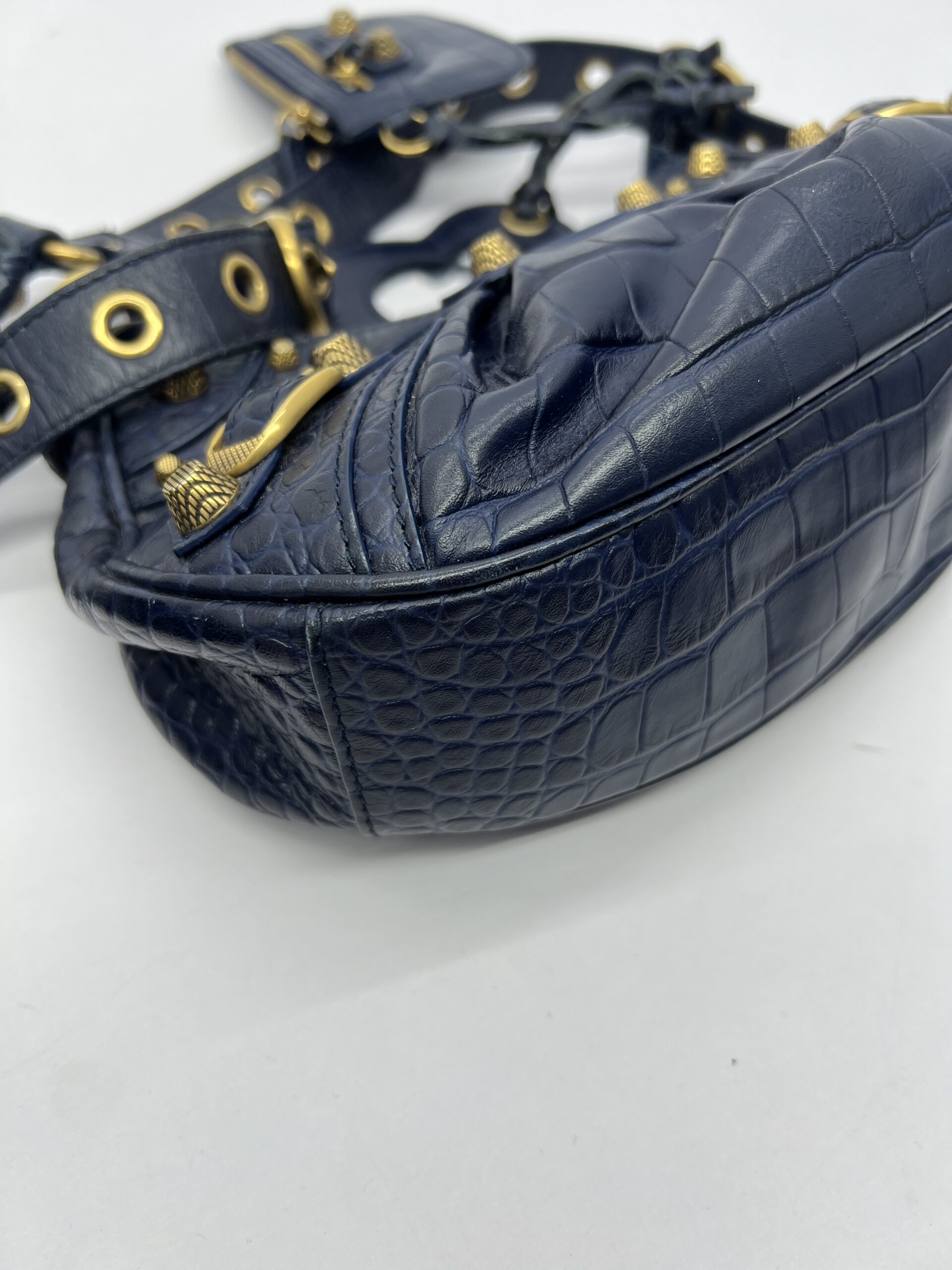 LE Cagole XS Croco Navy