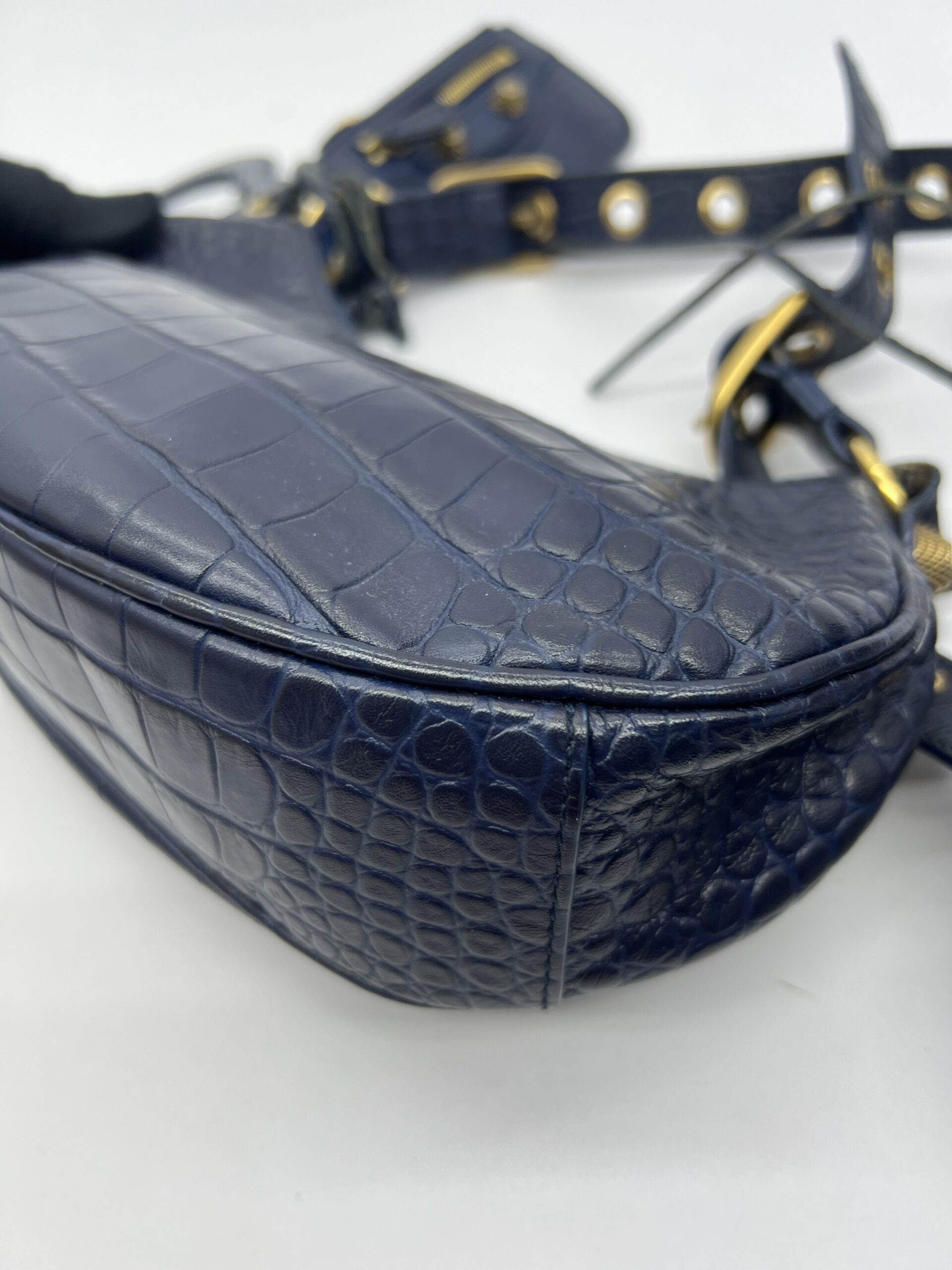 LE Cagole XS Croco Navy