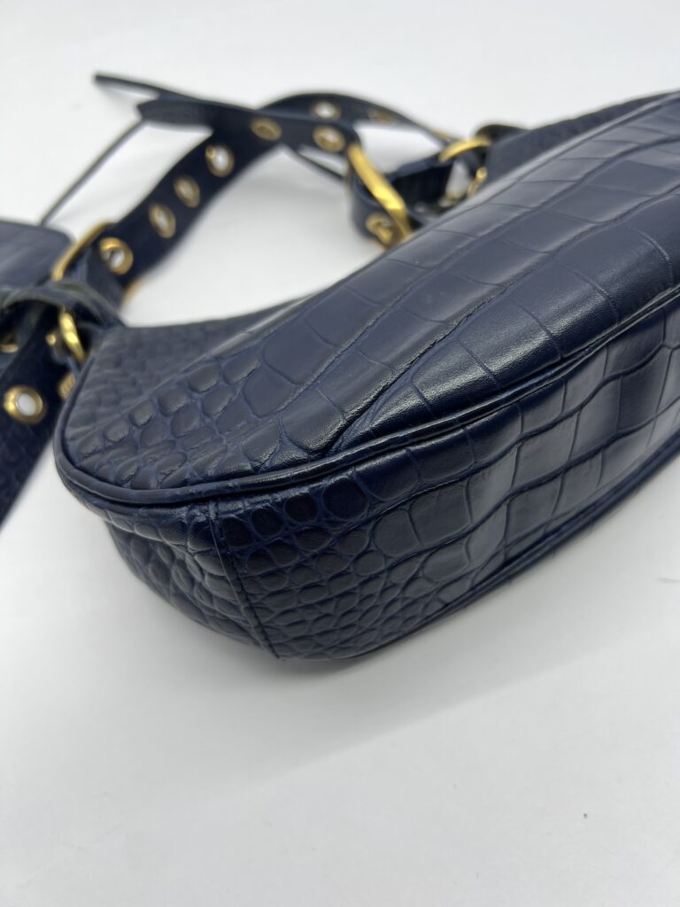 LE Cagole XS Croco Navy