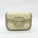 Horsebit 1955 Mini GG Supreme Beige And White