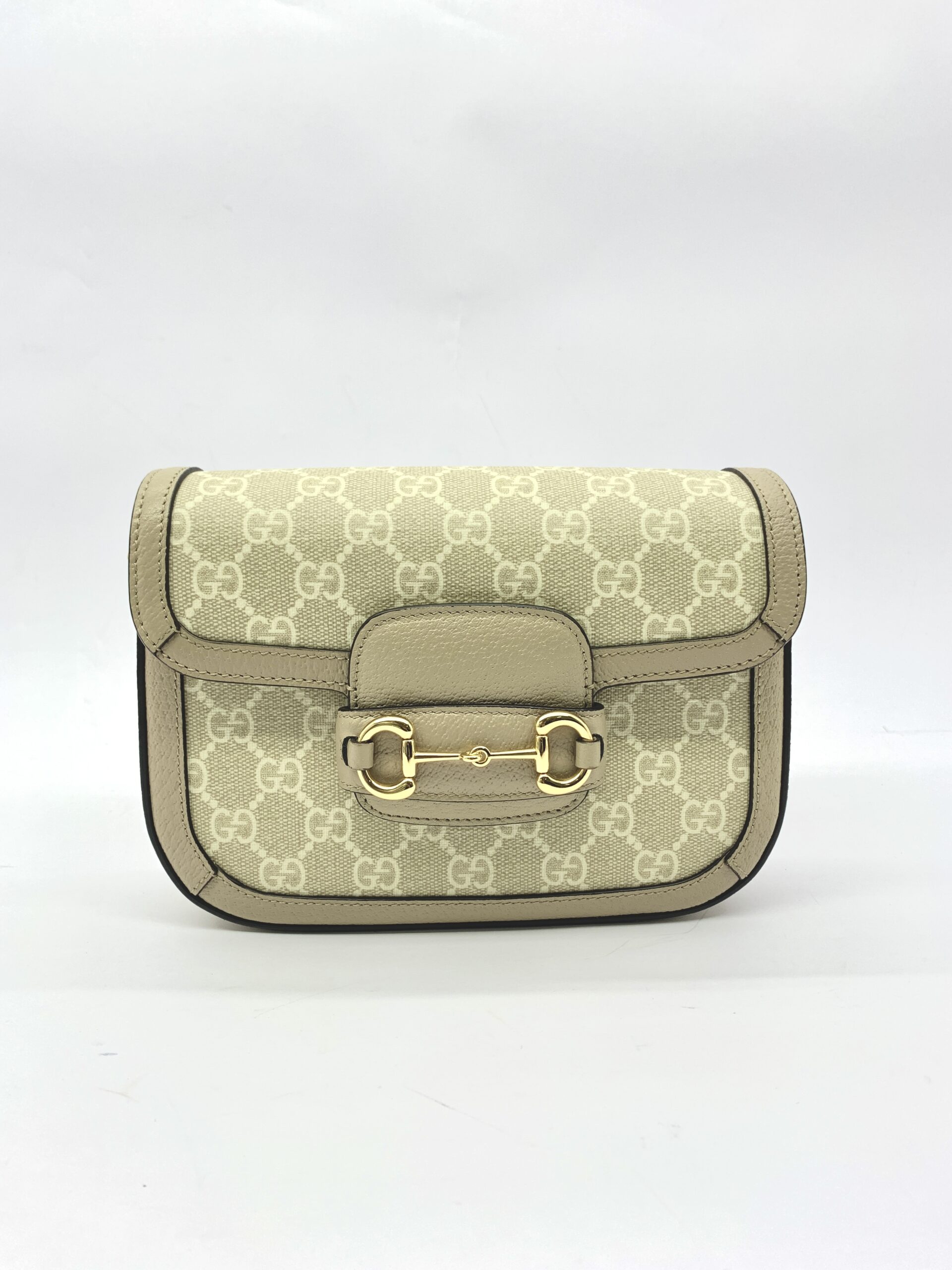 Horsebit 1955 Mini GG Supreme Beige And White