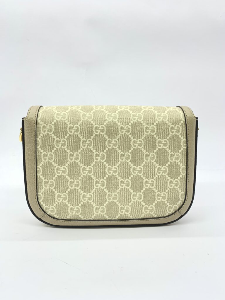 Horsebit 1955 Mini GG Supreme Beige And White