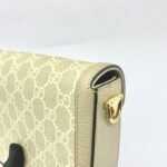 Horsebit 1955 Mini GG Supreme Beige And White