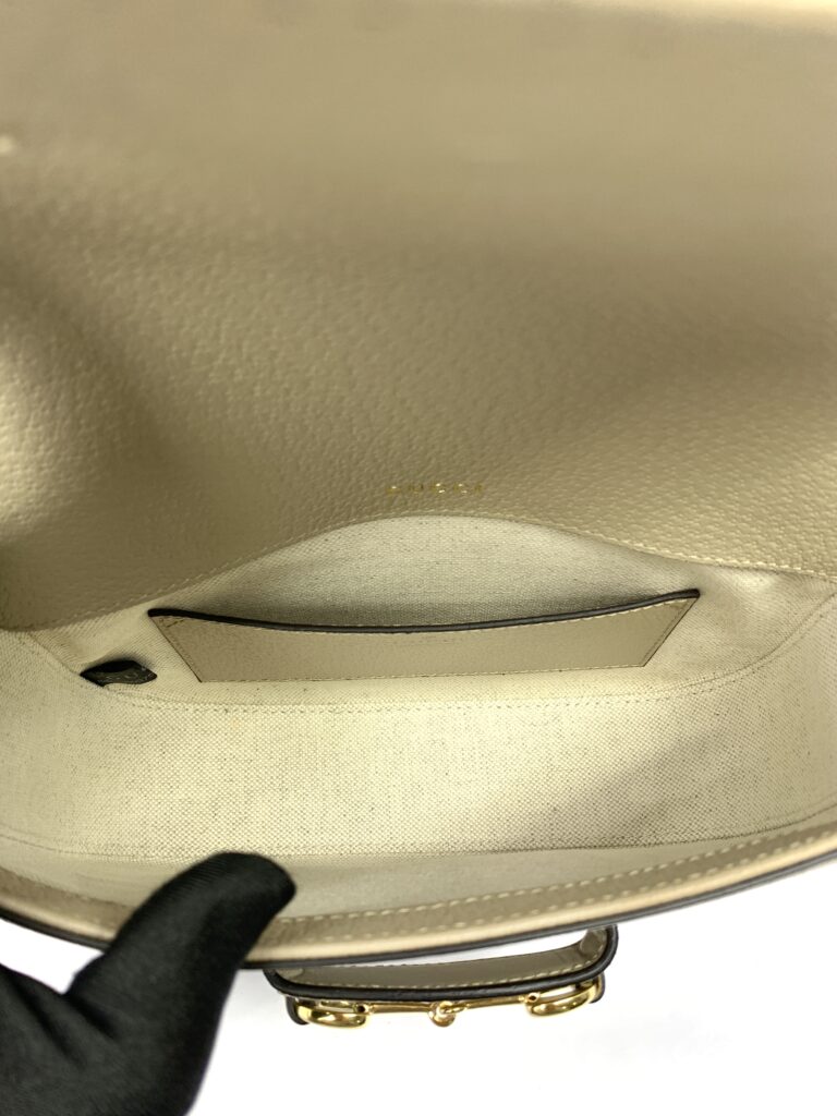 Horsebit 1955 Mini GG Supreme Beige And White