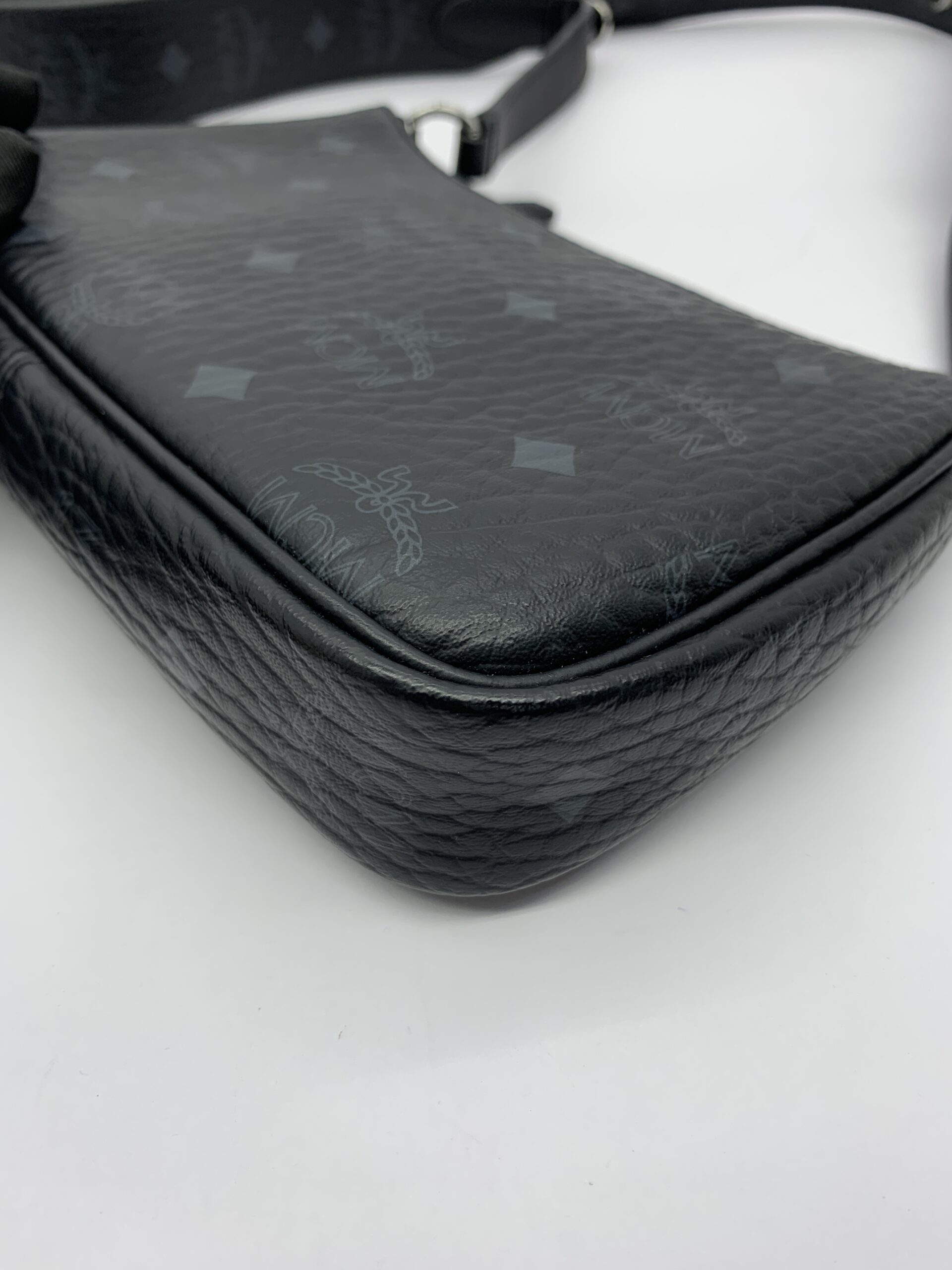 Multipochette Visetos Canvas Black White Cognac