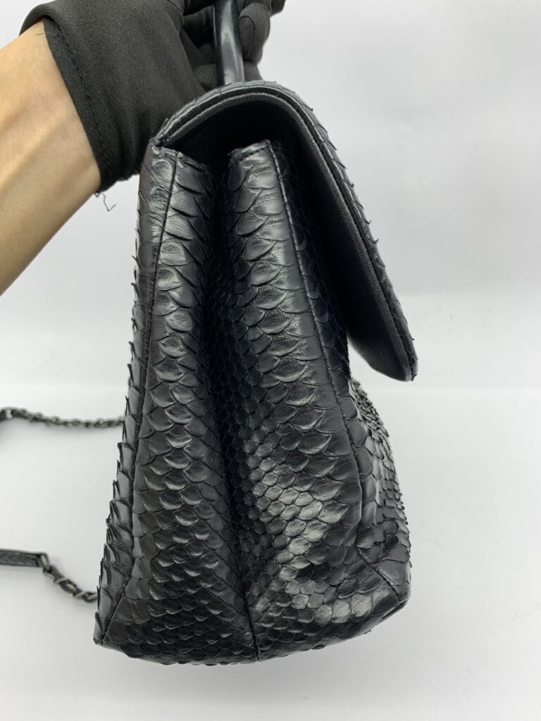 Coco Handle Large Python Black