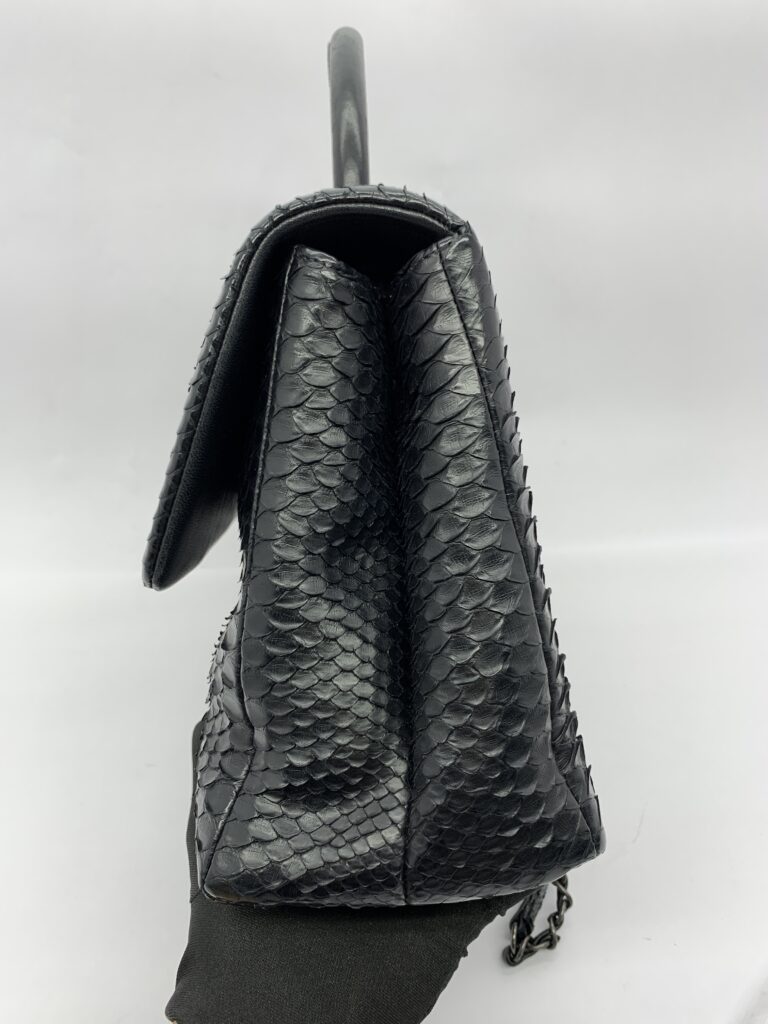 Coco Handle Large Python Black