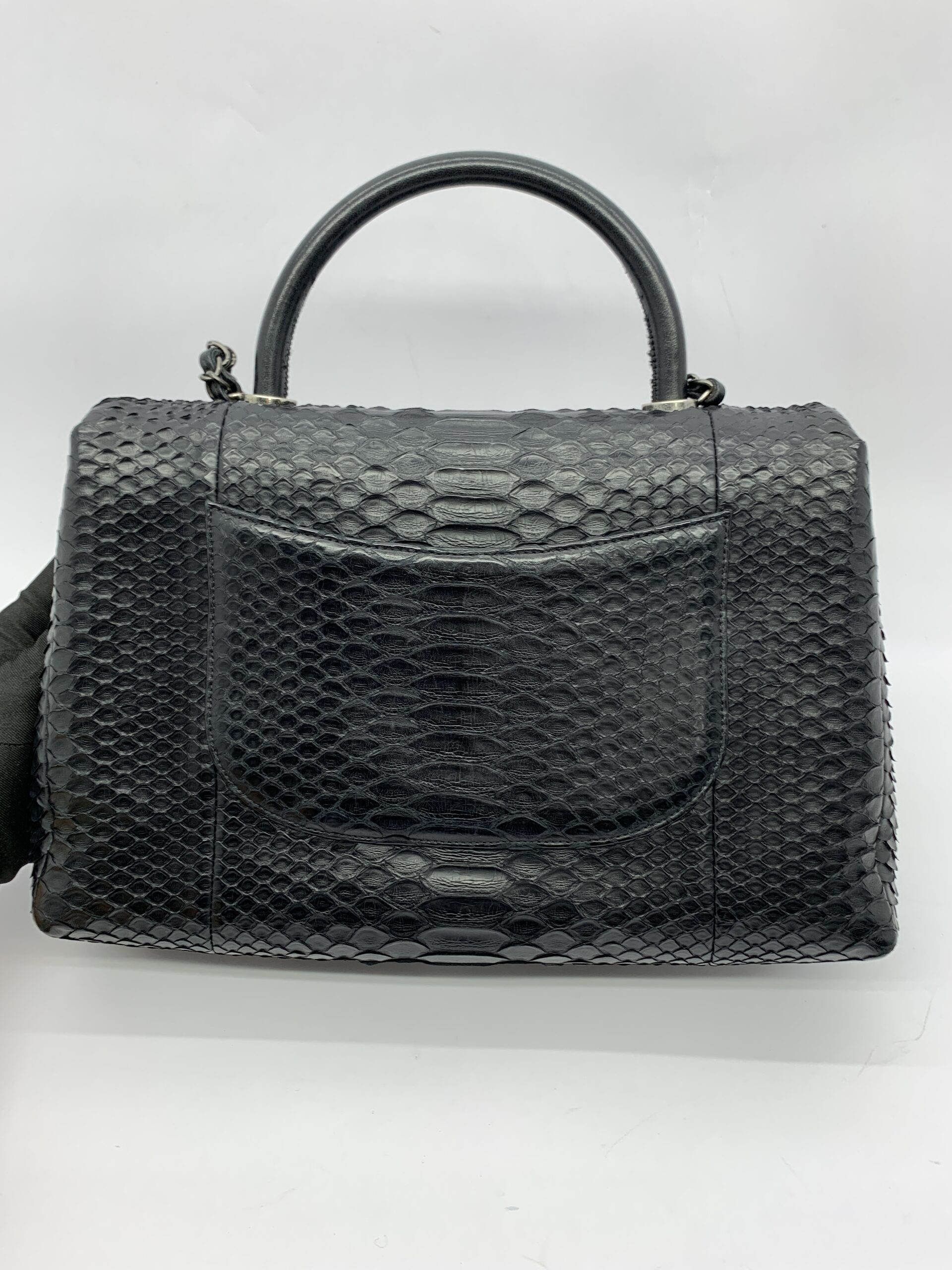 Coco Handle Large Python Black