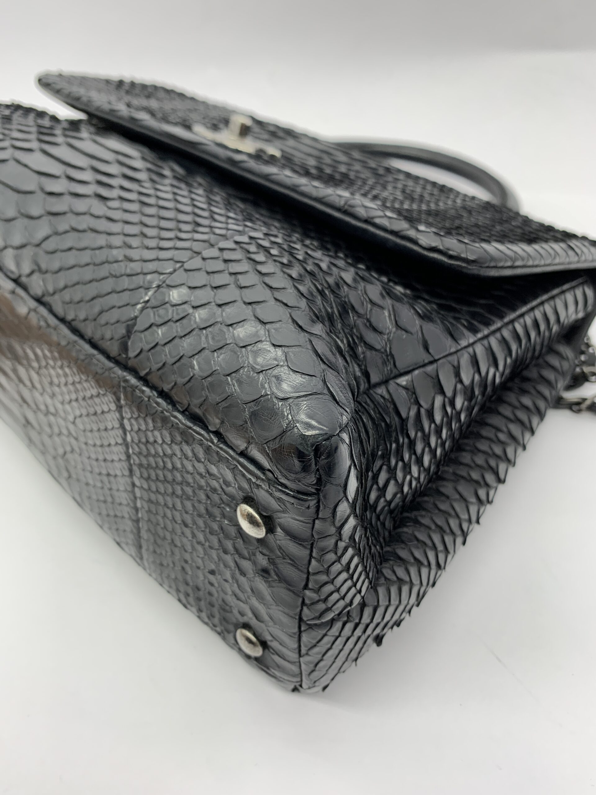 Coco Handle Large Python Black