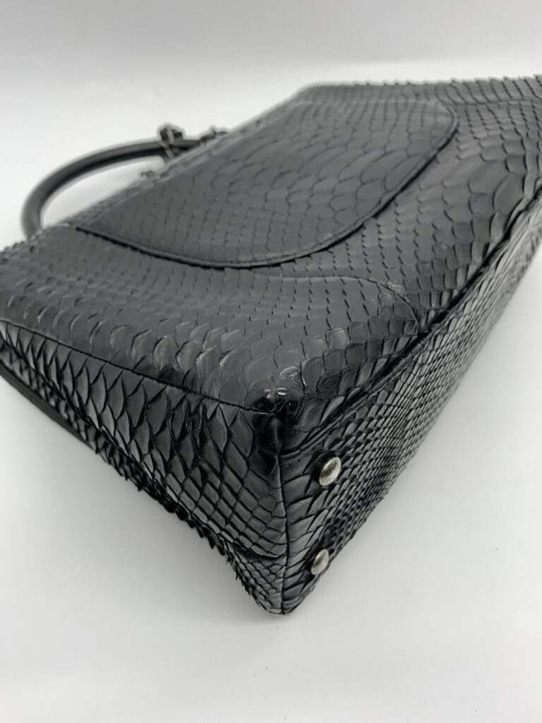 Coco Handle Large Python Black