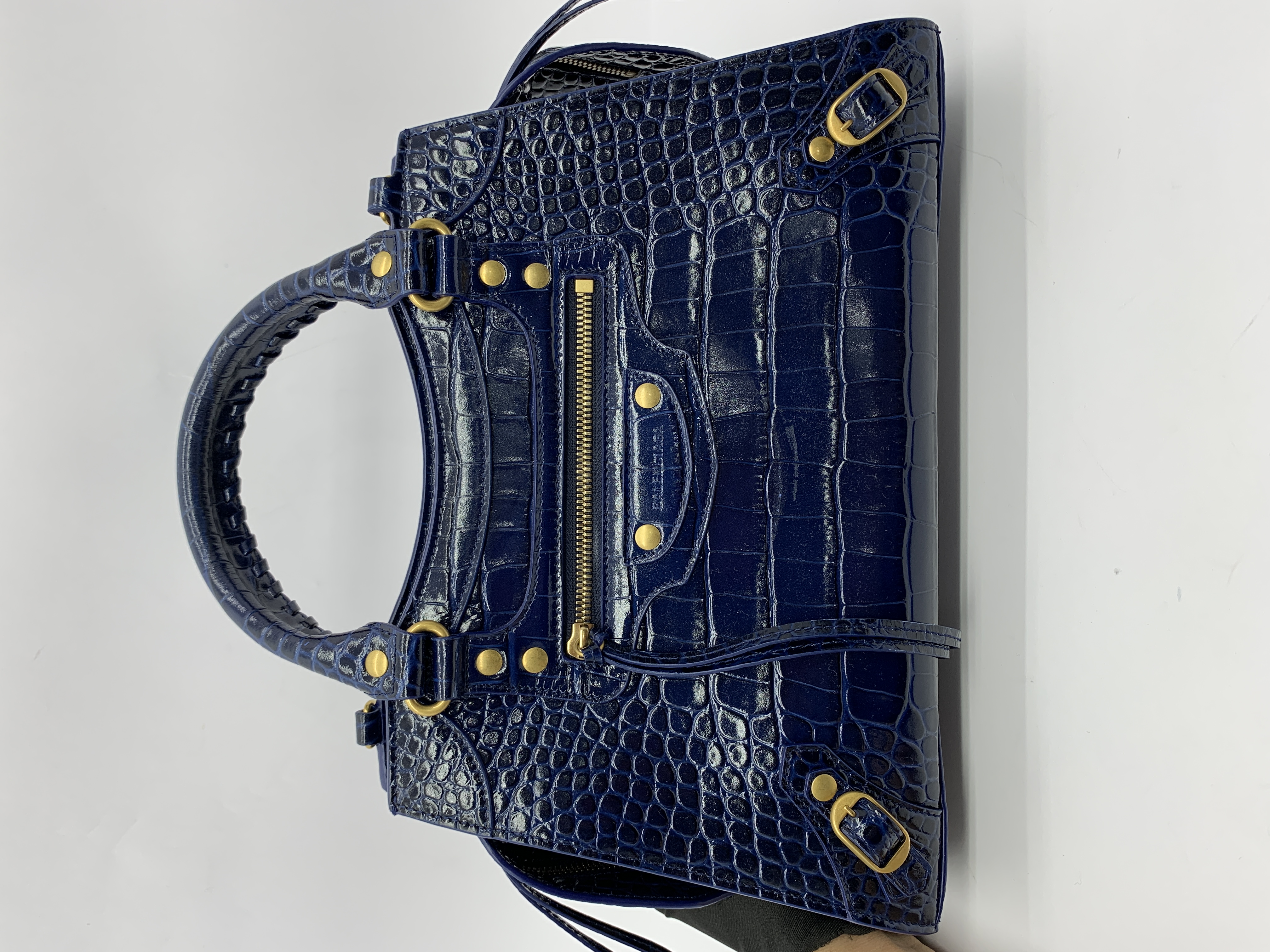 Neo Classic Small Croco Blue